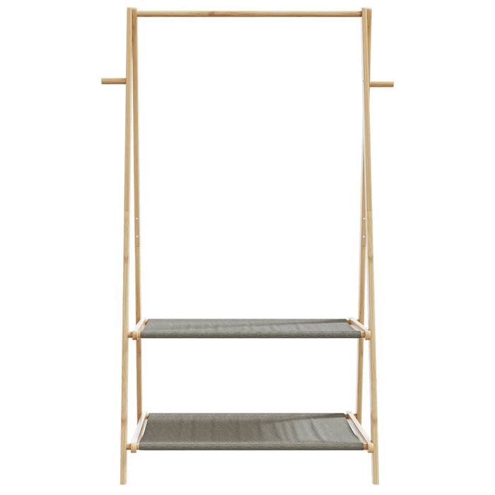 Cuier pentru haine cu rafturi, 96x45,5x150,5 cm, bambus - WALTI WALTI