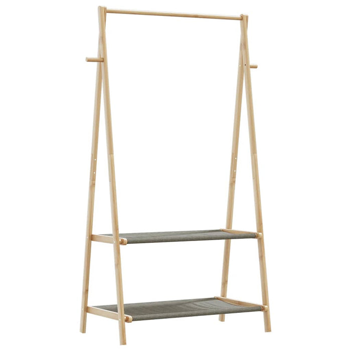 Cuier pentru haine cu rafturi, 96x45,5x150,5 cm, bambus - WALTI WALTI