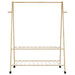 Suport pentru haine cu rafturi și roți 132x45,5x155,5 cm bambus - WALTI WALTI
