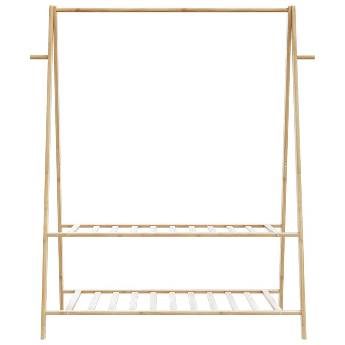 Cuier pentru haine cu rafturi, 132x45,5x150,5 cm, bambus - WALTI WALTI