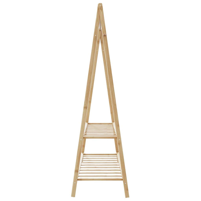 Cuier pentru haine cu rafturi, 132x45,5x150,5 cm, bambus - WALTI WALTI