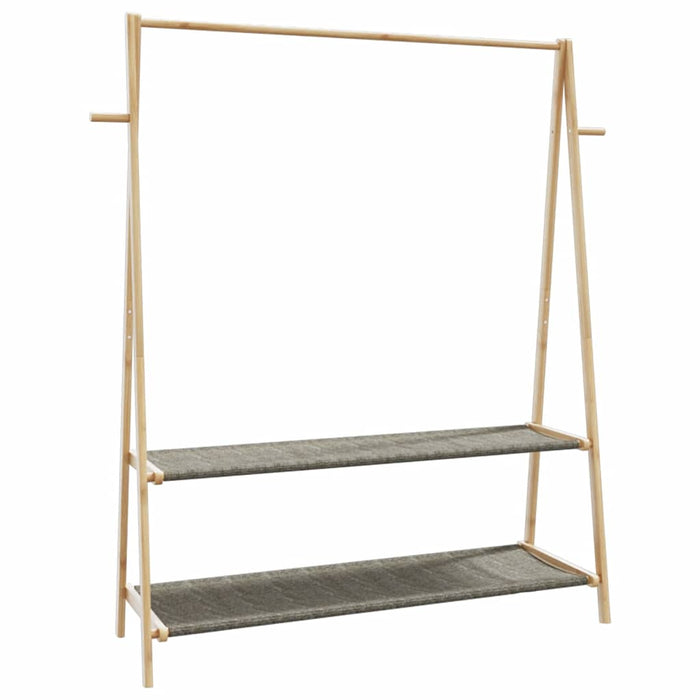 Cuier pentru haine cu rafturi, 132x45,5x150,5 cm, bambus - WALTI WALTI