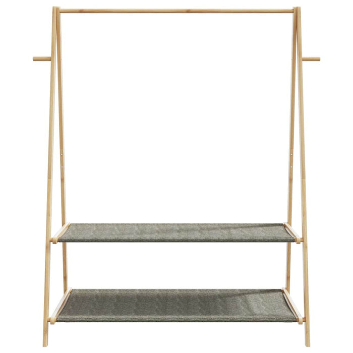 Cuier pentru haine cu rafturi, 132x45,5x150,5 cm, bambus - WALTI WALTI
