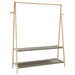Cuier pentru haine cu rafturi, 132x45,5x150,5 cm, bambus - WALTI WALTI