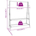 Cuier pentru haine cu rafturi, 132x45,5x150,5 cm, bambus - WALTI WALTI
