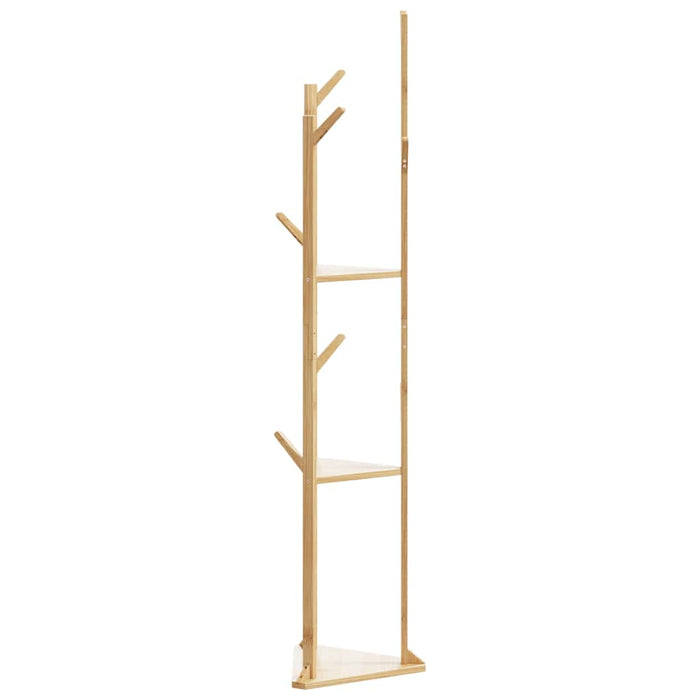 Suport pentru haine cu cârlige și rafturi 39x33x166 cm bambus - WALTI WALTI