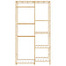Cuier pentru haine cu rafturi, 100x50x184,5 cm, bambus - WALTI WALTI