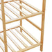 Cuier pentru haine cu rafturi, 100x50x184,5 cm, bambus - WALTI WALTI