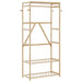 Cuier pentru haine cu rafturi, 80x40x175 cm, bambus - WALTI WALTI