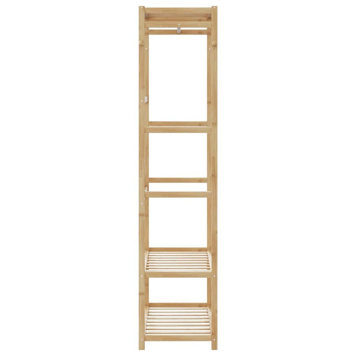 Cuier pentru haine cu rafturi, 80x40x175 cm, bambus - WALTI WALTI