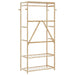 Cuier pentru haine cu rafturi, 80x40x175 cm, bambus - WALTI WALTI
