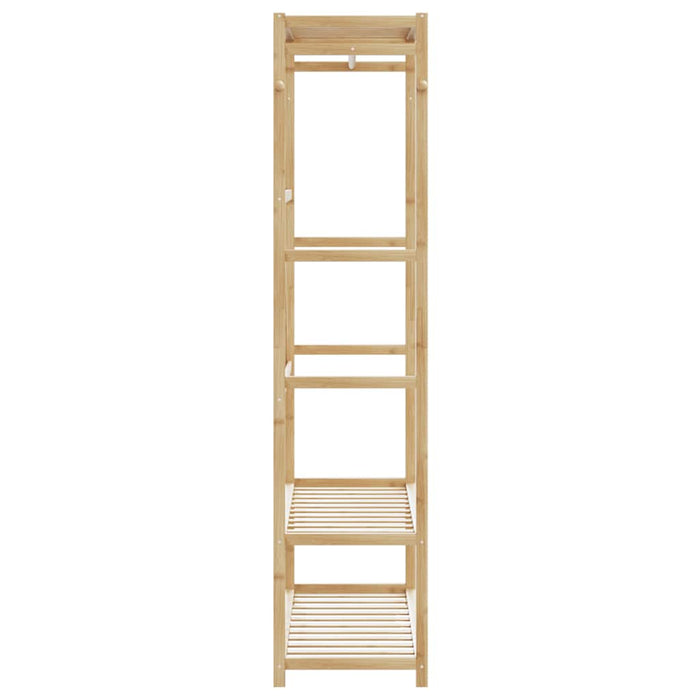 Cuier pentru haine cu rafturi, 110x40x175 cm, bambus - WALTI WALTI