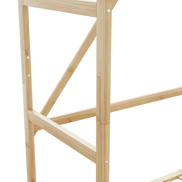 Cuier pentru haine cu rafturi, 110x40x175 cm, bambus - WALTI WALTI