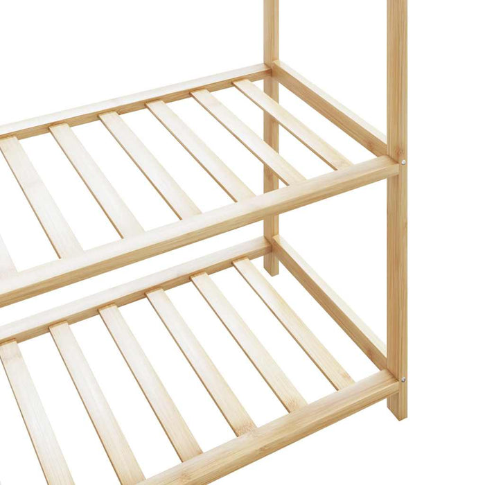 Cuier pentru haine cu rafturi, 110x40x175 cm, bambus - WALTI WALTI