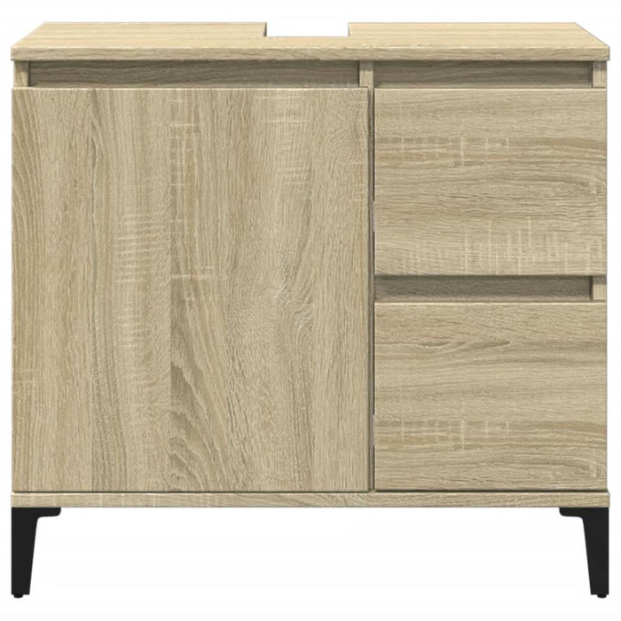 Dulap de baie, stejar sonoma, 65x33x60 cm, lemn prelucrat - WALTI WALTI