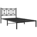 Cadru de pat din metal cu tăblie, negru, 107x203 cm - WALTI WALTI