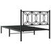 Cadru de pat din metal cu tăblie, negru, 107x203 cm - WALTI WALTI