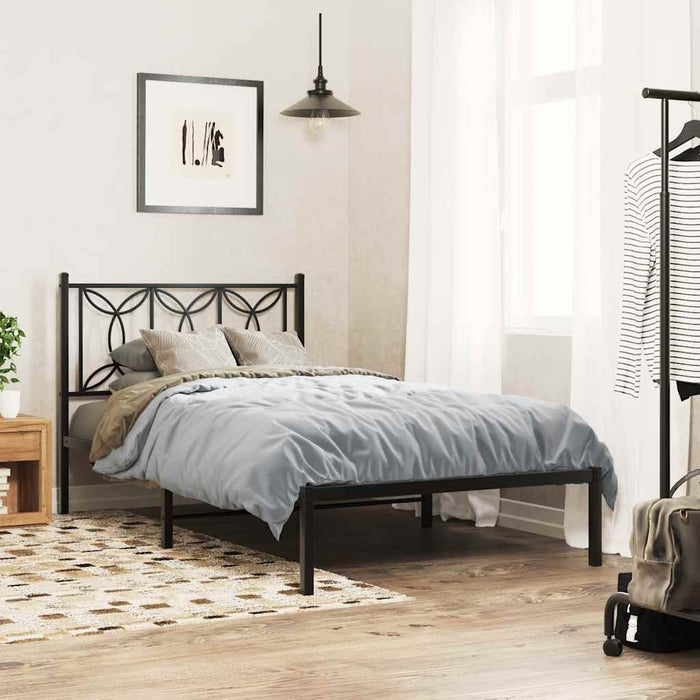 Tăblie de pat de schimb metalică, negru, 107 cm WALTI