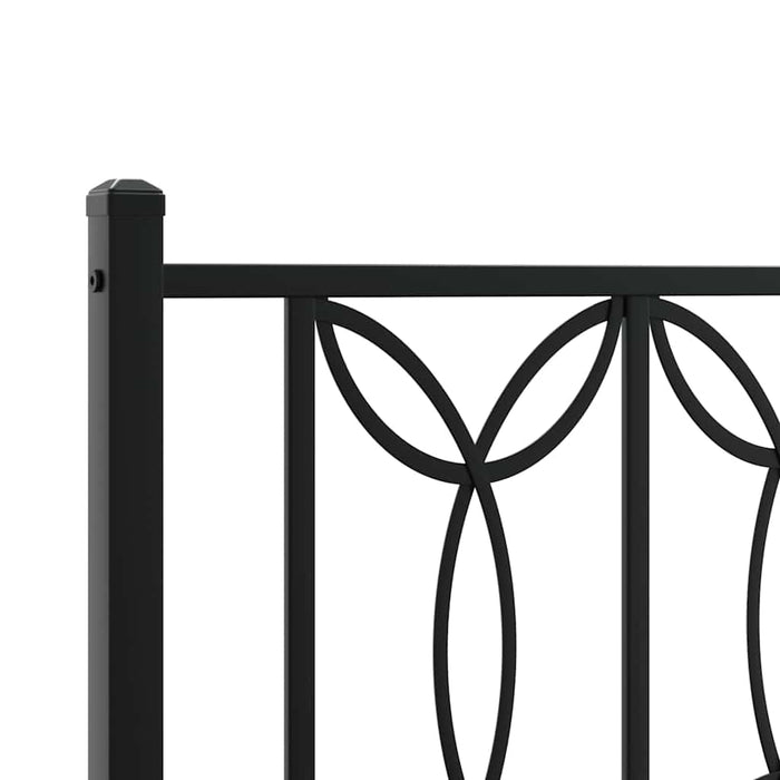 Tăblie de pat de schimb metalică, negru, 107 cm WALTI