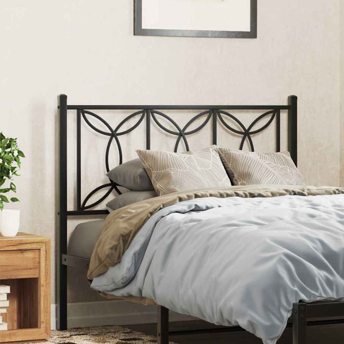 Tăblie de pat de schimb metalică, negru, 107 cm WALTI