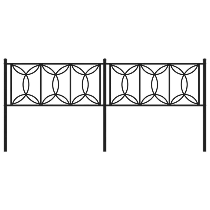 Tăblie de pat metalică, negru, 193 cm - WALTI WALTI