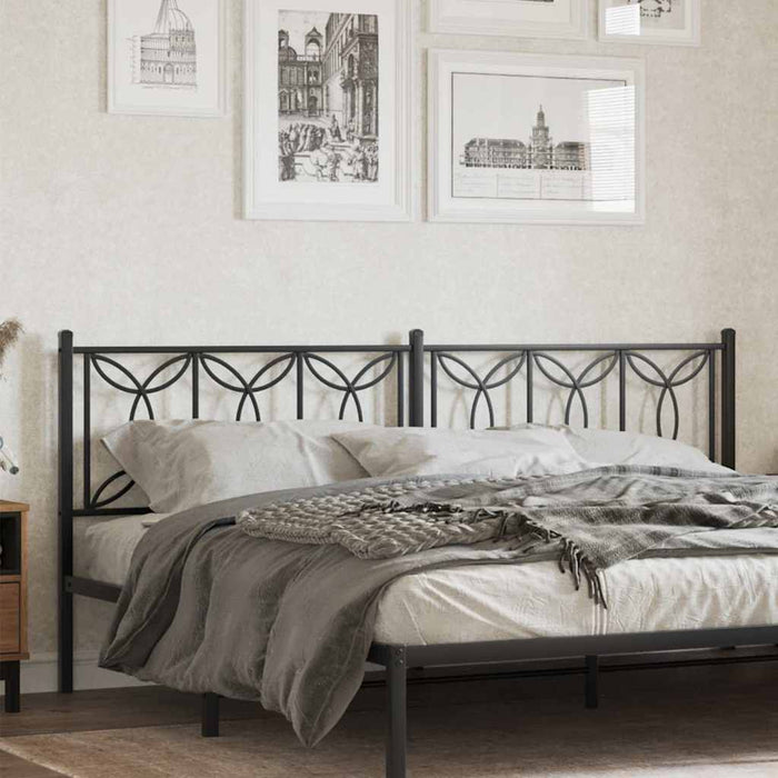 Tăblie de pat de schimb metalică, negru, 200 cm WALTI