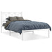 Cadru de pat din metal cu tăblie, alb, 107x203 cm - WALTI WALTI