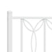 Cadru de pat din metal cu tăblie, alb, 107x203 cm - WALTI WALTI