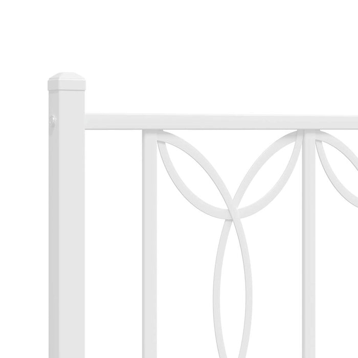 Tăblie de pat de schimb metalică, alb, 150 cm WALTI