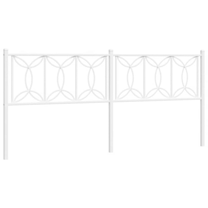 Tăblie de pat de schimb metalică, alb, 200 cm WALTI