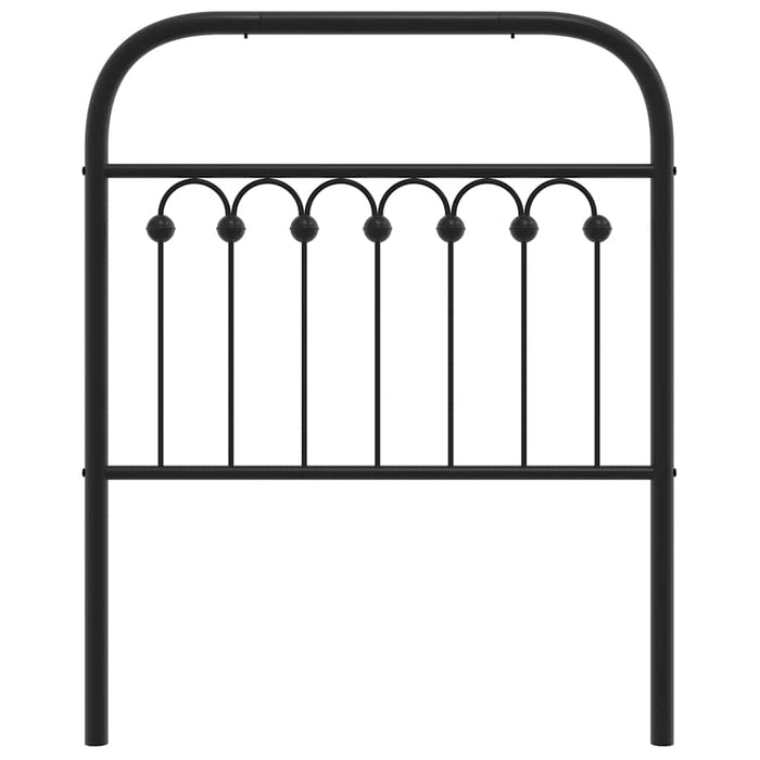 Tăblie de pat de schimb metalică, negru, 75 cm - WALTI WALTI