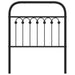 Tăblie de pat de schimb metalică, negru, 75 cm - WALTI WALTI