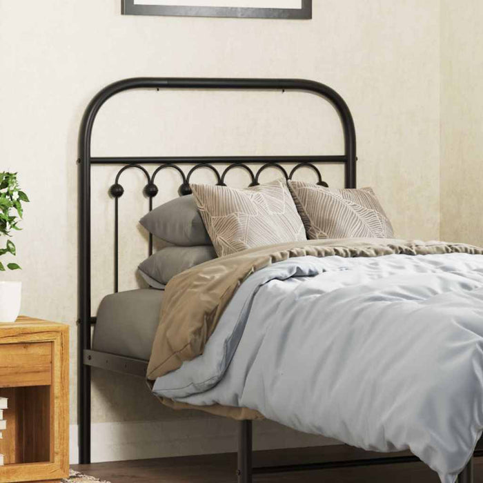 Tăblie de pat de schimb metalică, negru, 75 cm - WALTI WALTI