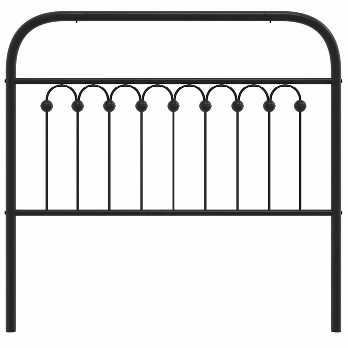 Tăblie de pat de schimb metalică, negru, 100 cm WALTI