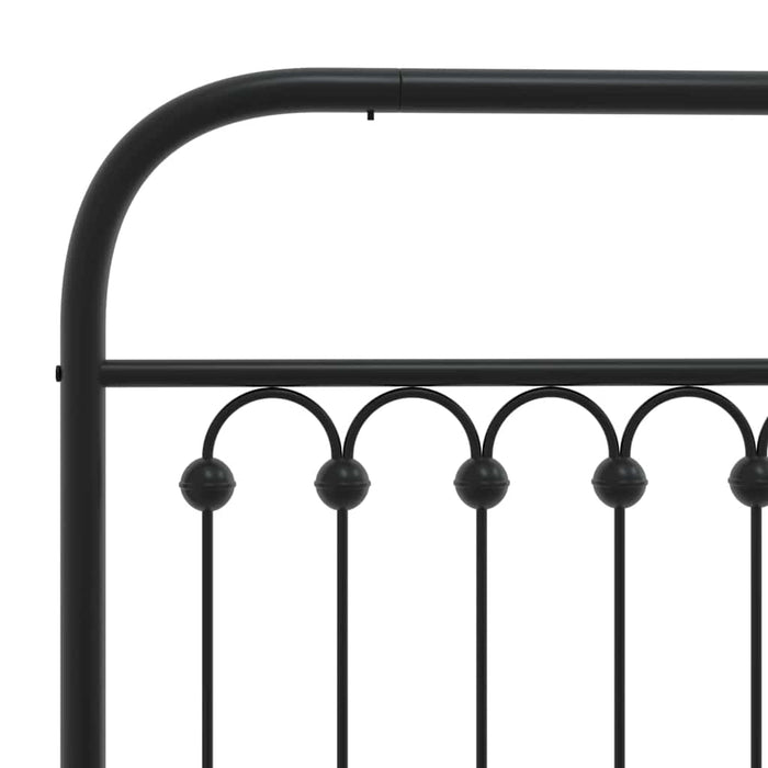 Tăblie de pat de schimb metalică, negru, 100 cm WALTI