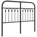 Tăblie de pat de schimb metalică, negru, 120 cm - WALTI WALTI