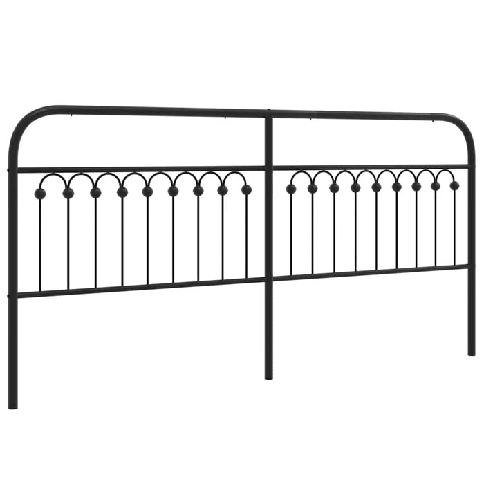 Tăblie de pat de schimb metalică, negru, 193 cm WALTI