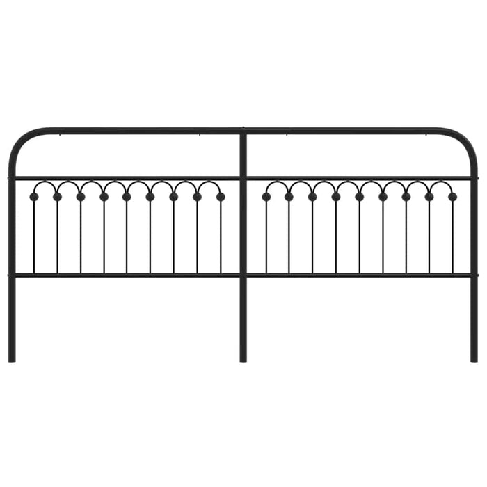 Tăblie de pat de schimb metalică, negru, 200 cm WALTI