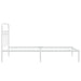 Cadru de pat din metal cu tăblie, alb, 107x203 cm - WALTI WALTI