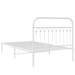 Cadru de pat din metal cu tăblie, alb, 107x203 cm - WALTI WALTI