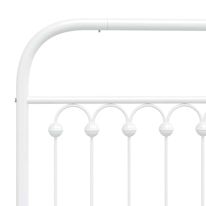 Tăblie de pat de schimb metalică, alb, 90 cm WALTI
