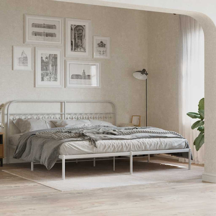 Tăblie de pat de schimb metalică, alb, 200 cm WALTI