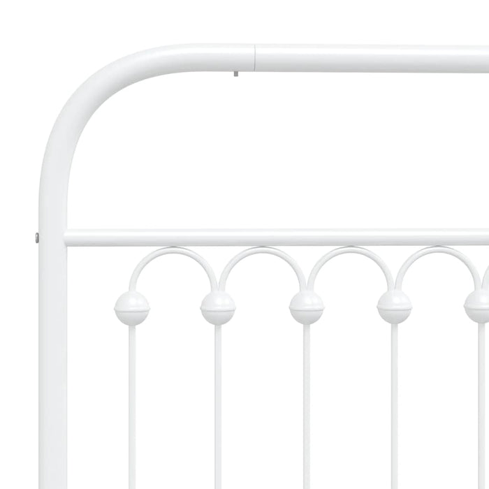 Tăblie de pat de schimb metalică, alb, 200 cm WALTI