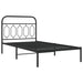 Cadru de pat din metal cu tăblie, negru, 107x203 cm - WALTI WALTI