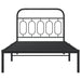 Cadru de pat din metal cu tăblie, negru, 107x203 cm - WALTI WALTI