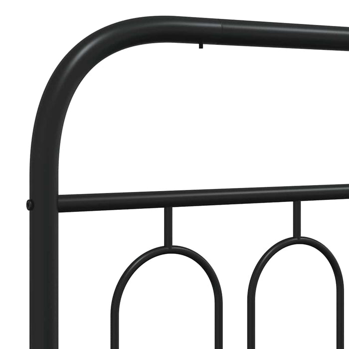 Tăblie de pat de schimb metalică, negru, 75 cm WALTI