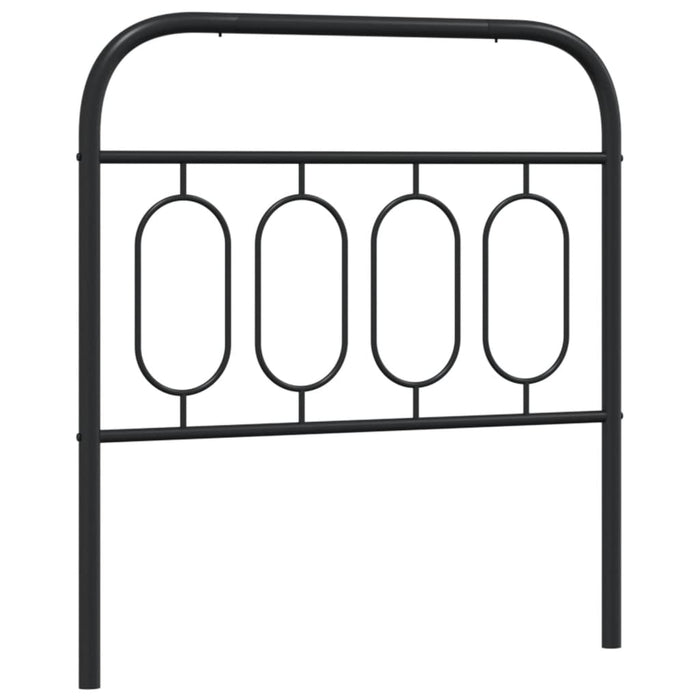 Tăblie de pat metalică, negru, 90 cm - WALTI WALTI