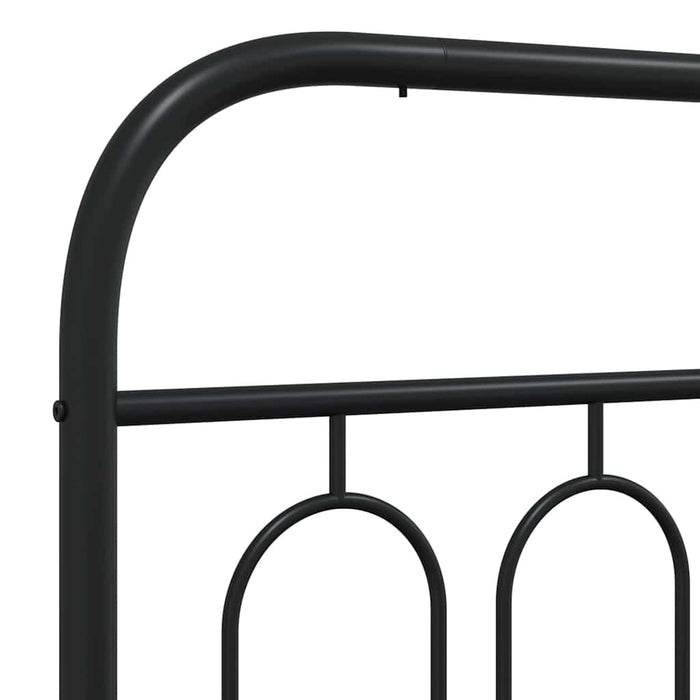 Tăblie de pat de schimb metalică, negru, 100 cm WALTI