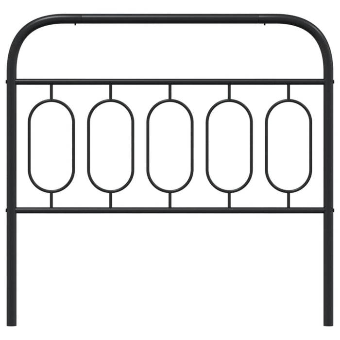 Tăblie de pat metalică, negru, 107 cm - WALTI WALTI