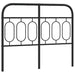 Tăblie de pat de schimb metalică, negru, 120 cm - WALTI WALTI